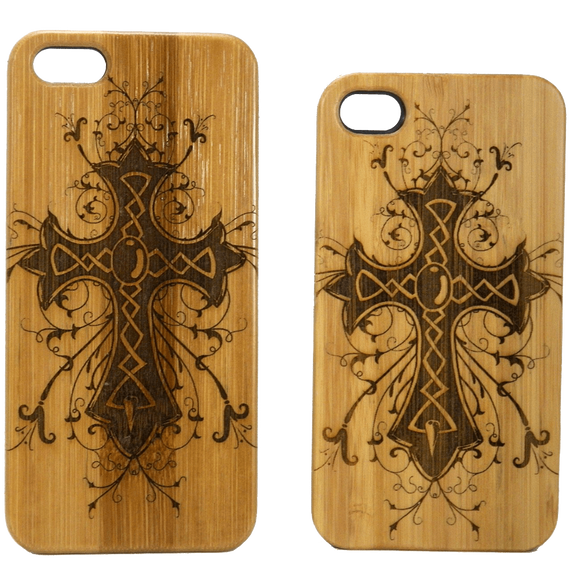 Celtic Cross iPhone 6 Case Eco Friendly Bamboo Wood Cover